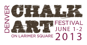 Denver Chalk Art Festival on Larimer Square
